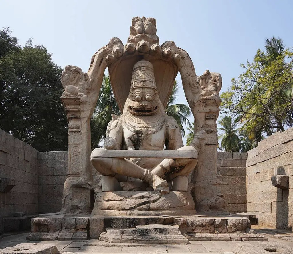Narasimha statue in Hampi... 