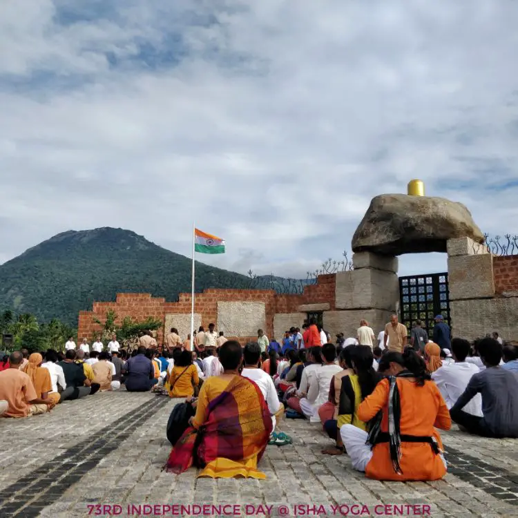 A Truly Scenic Flag Hoisting | Adiyogi, Coimbatore