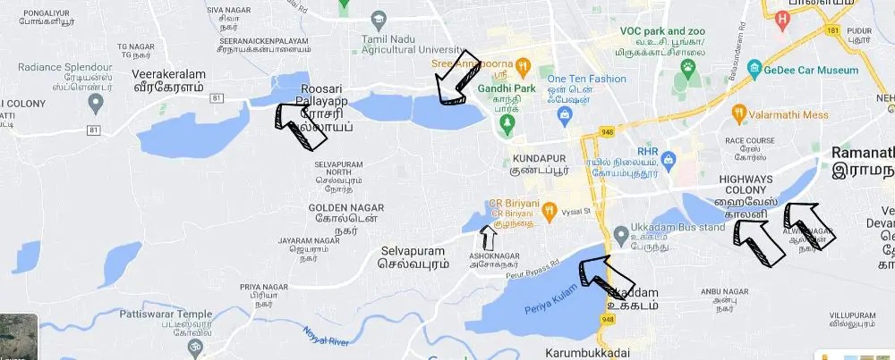 Lake Developments in Coimbatore as Smart City Project