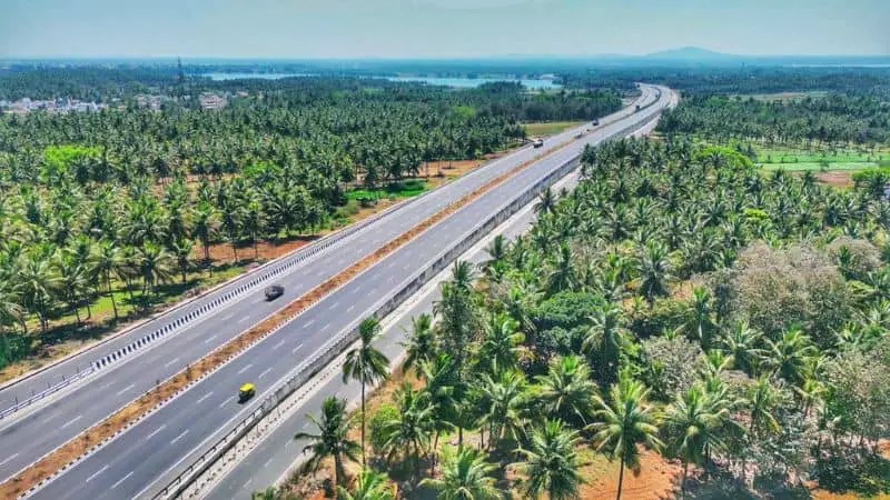 Mysore Expressway Aerial picture making it look fantastic :D 